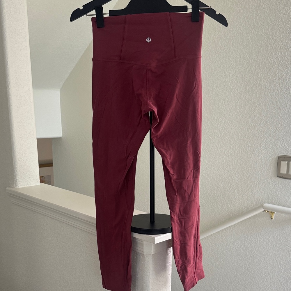 lululemon athletica women’s Burgundy High-Rise Leggings